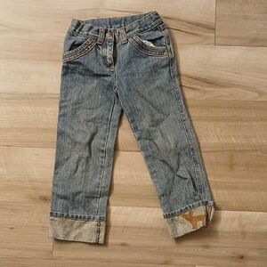 Gymboree Lots Of Dots Chihuahua Cuffed Denim Pant Size 4 Vintage (D)